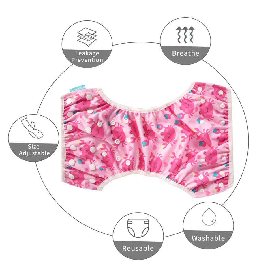 Happyflute Waterproof Reusable Swim Diaper Sunshine Swimming Nappy