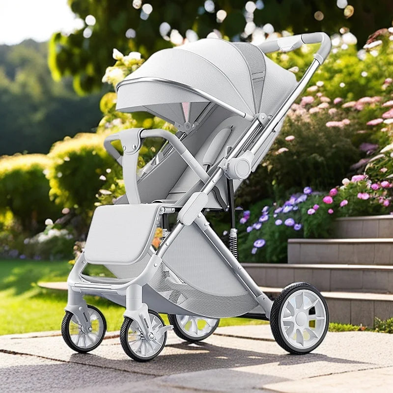 2025 New Baby Stroller Can Sit or Lie Down, Light and Foldable High-view