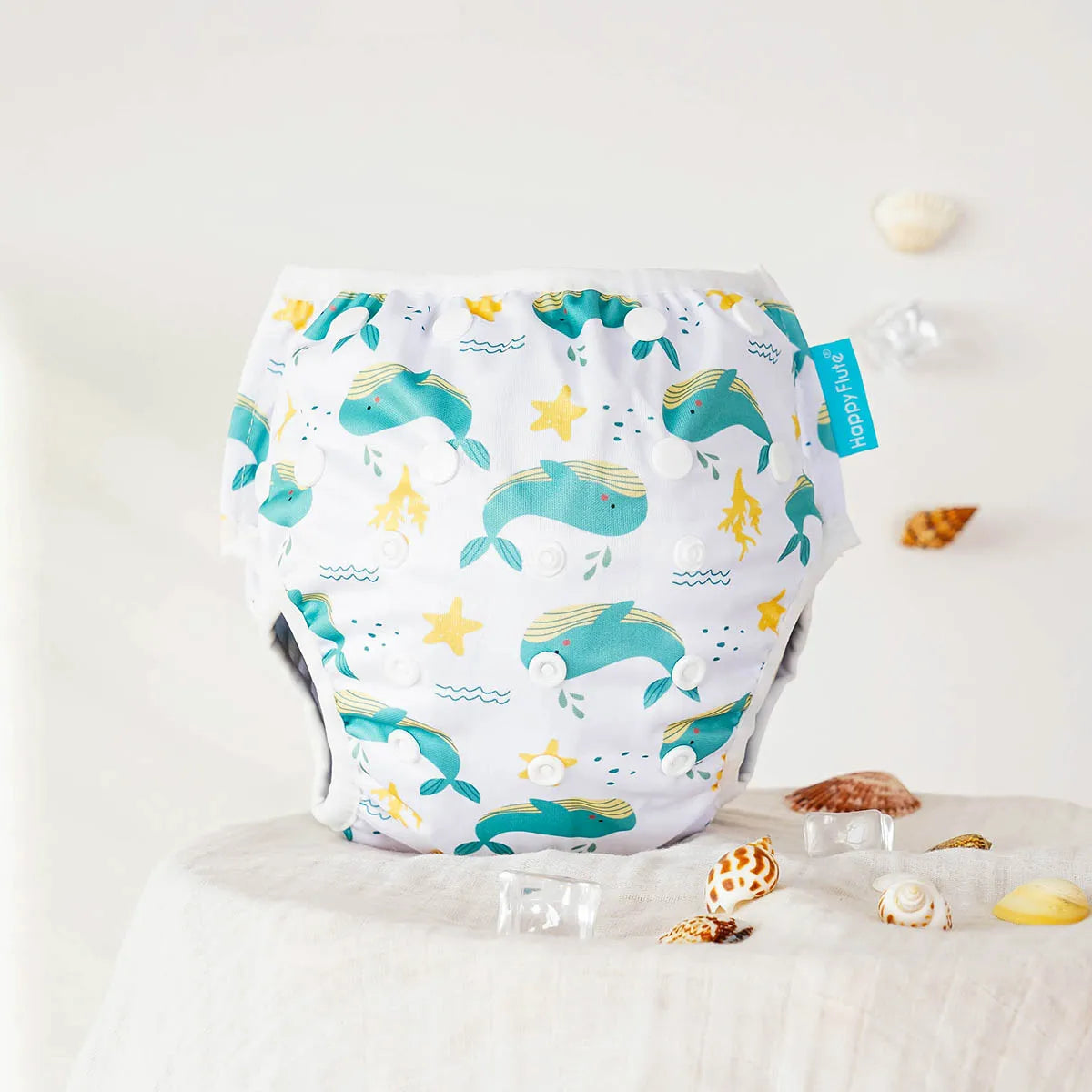 Happyflute Waterproof Reusable Swim Diaper Sunshine Swimming Nappy