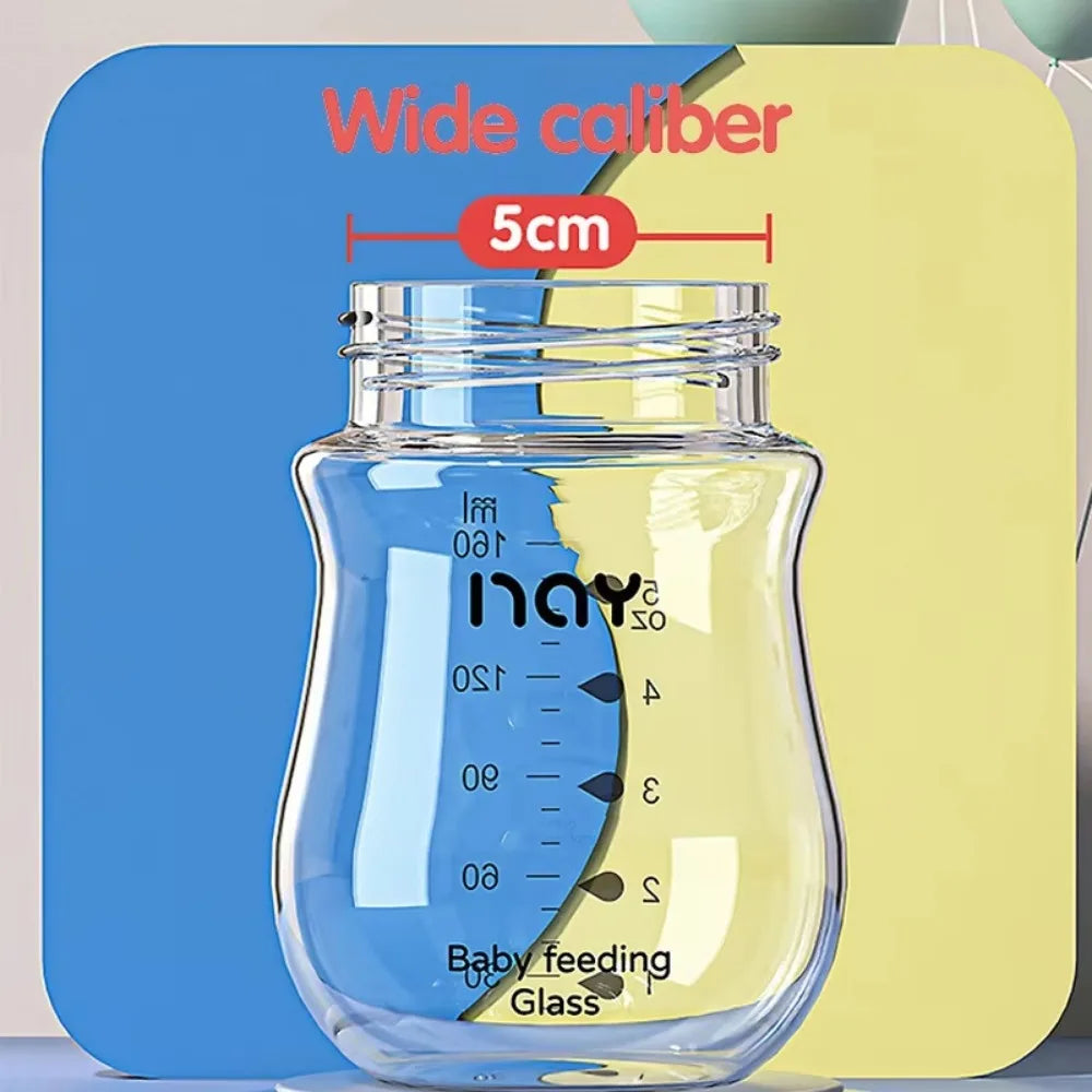 Glass Bottles Newborn Feeding Bottles 80ML/160ML/240ML Baby Bottle Anti-flatulence