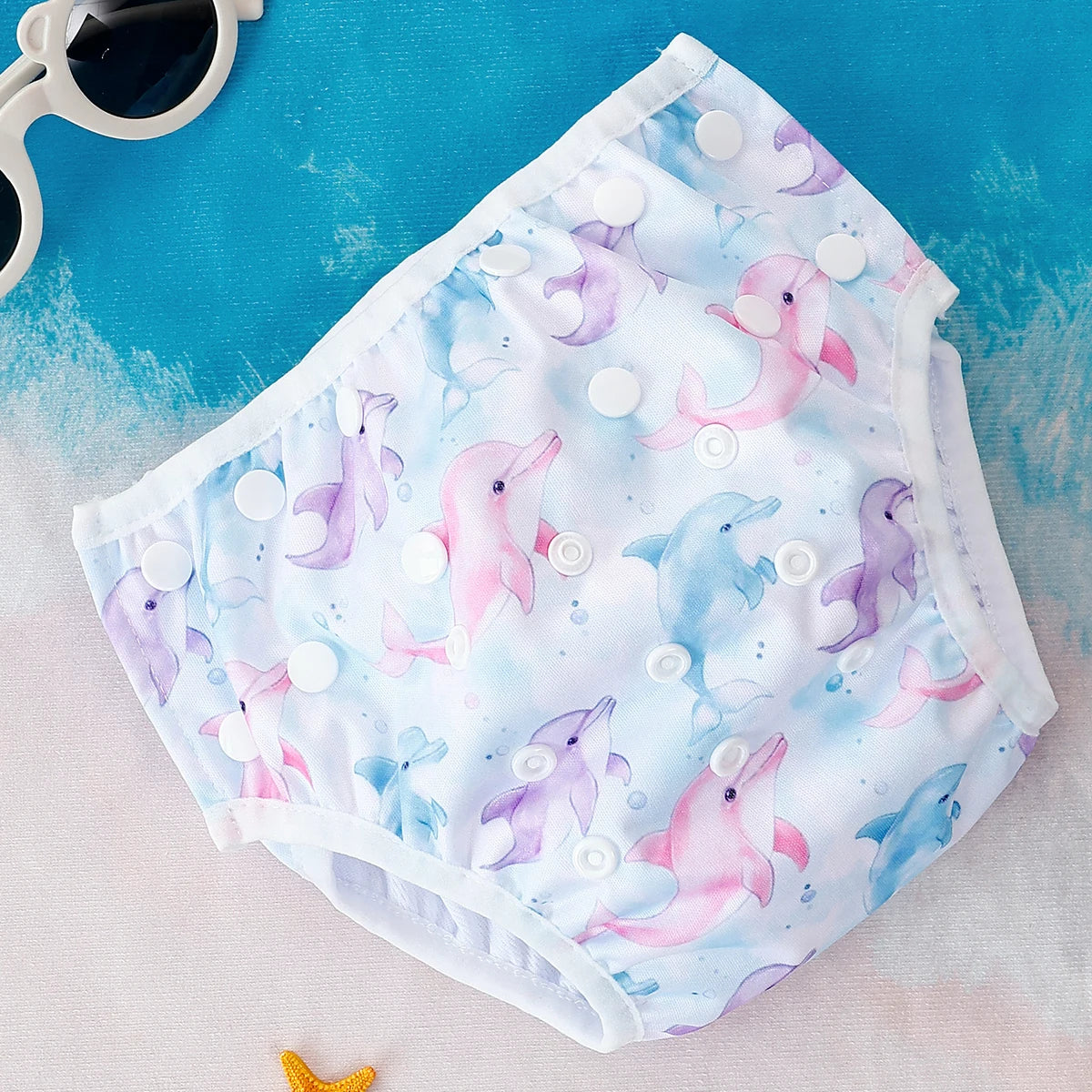 1pc Baby Swim Diapers Reuseable Washable & Adjustable for Swimming Lesson