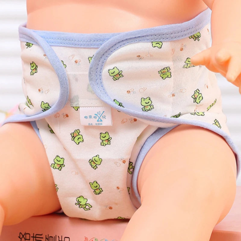 Kids Nappies Reusable Diaper Cover Adjustable Children cute Cartoon pattern Nappy