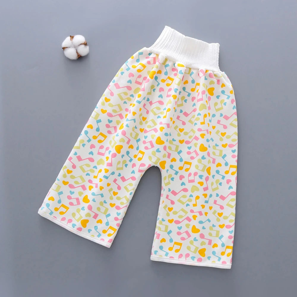 Kids Sleeping Bed Cotton Waterproof Wave Cherry Nappy Shorts Infant Training Pants