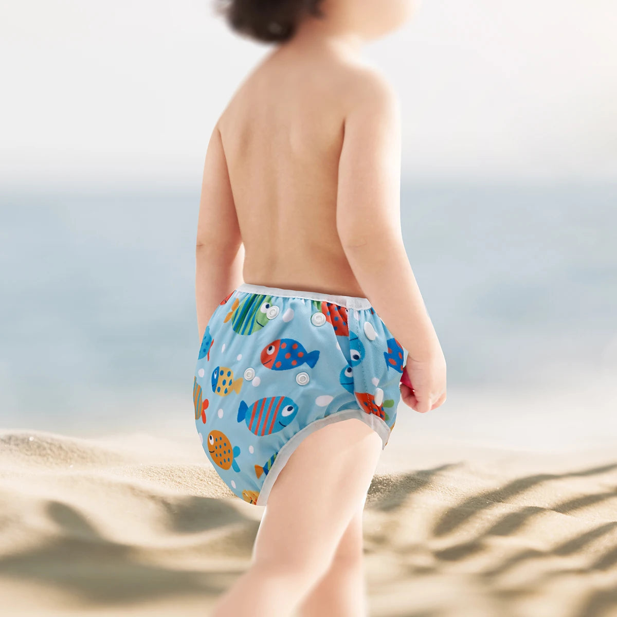 Happyflute Waterproof Reusable Swim Diaper Sunshine Swimming Nappy