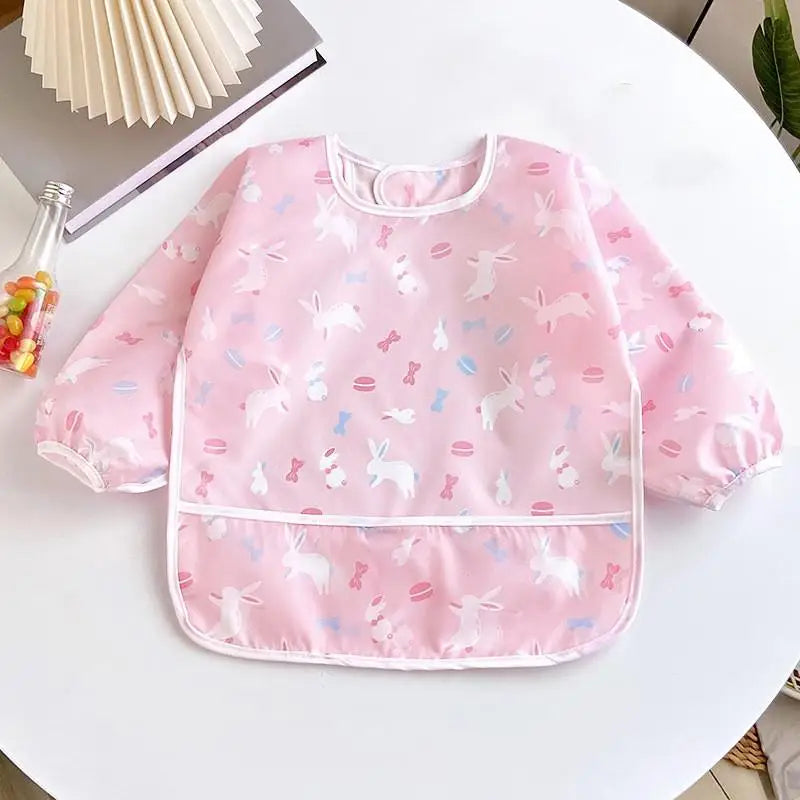 Baby Bibs Cute Colorful Cartoon Waterproof Bib Infant Eating Children Drawing