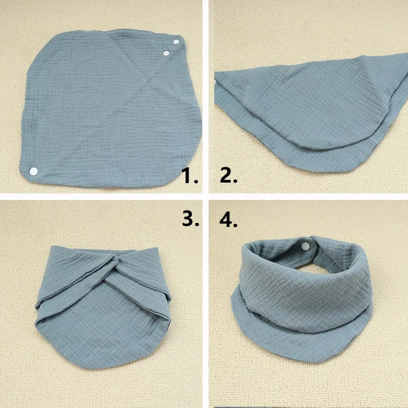 Newborn Bibs Infant Soft Burp Cloths Baby Stuff Feeding Drool Bandana Saliva