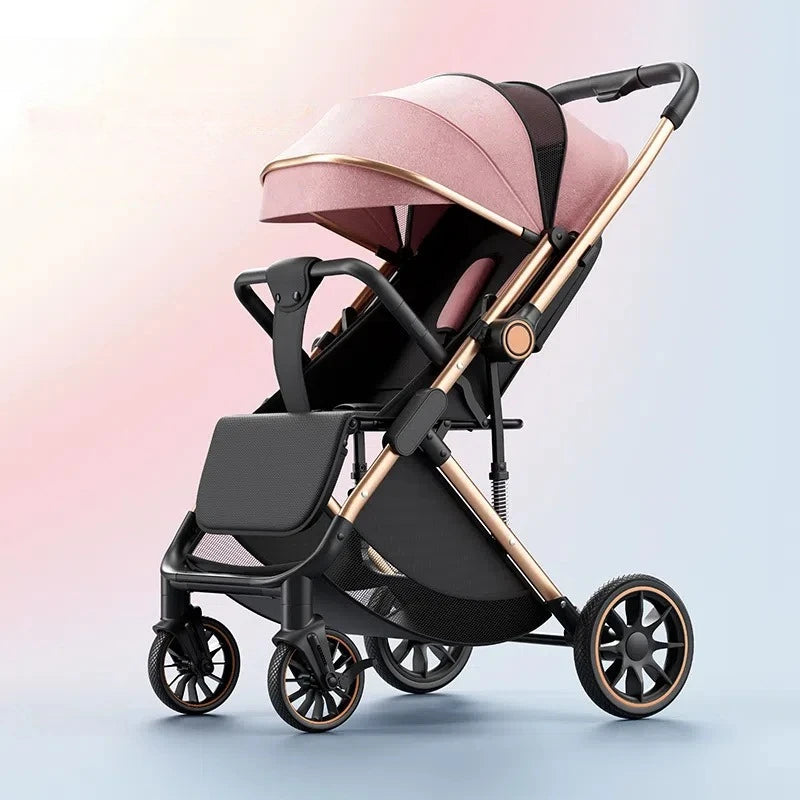 2025 New Baby Stroller Can Sit or Lie Down, Light and Foldable High-view