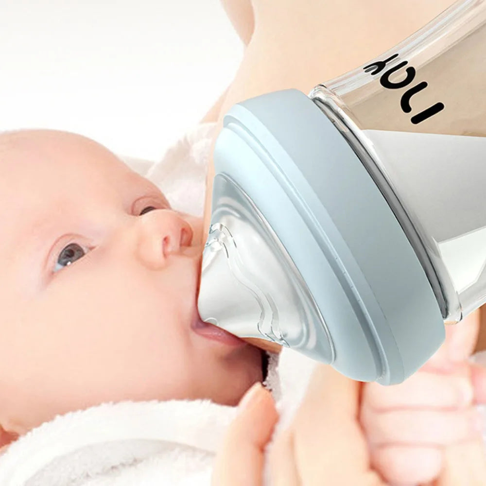 Glass Bottles Newborn Feeding Bottles 80ML/160ML/240ML Baby Bottle Anti-flatulence
