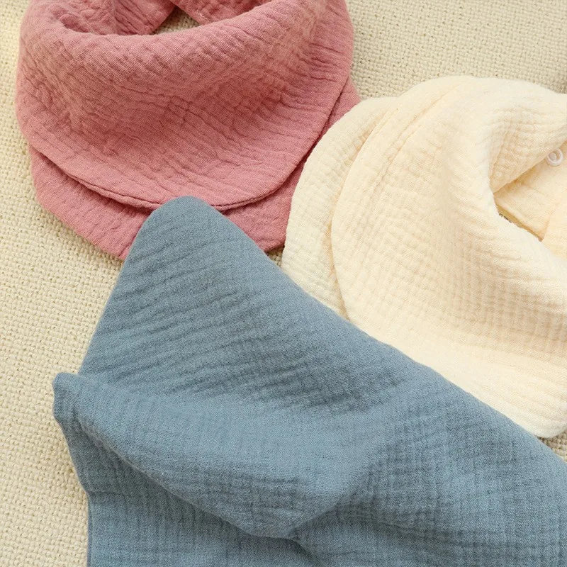 Newborn Bibs Infant Soft Burp Cloths Baby Stuff Feeding Drool Bandana Saliva
