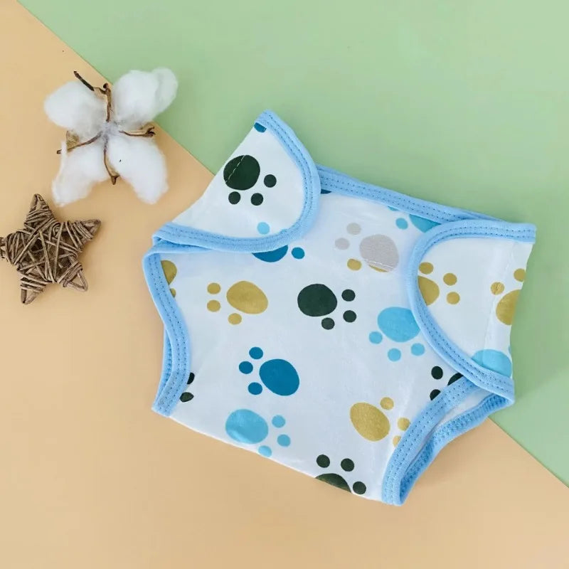 Kids Nappies Reusable Diaper Cover Adjustable Children cute Cartoon pattern Nappy