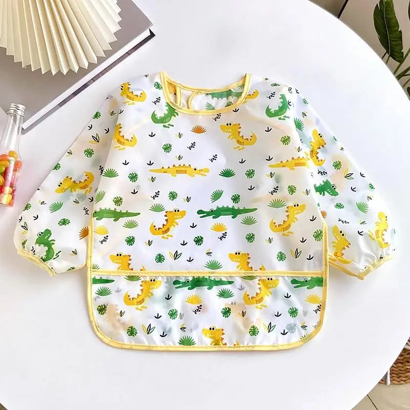 Baby Bibs Cute Colorful Cartoon Waterproof Bib Infant Eating Children Drawing