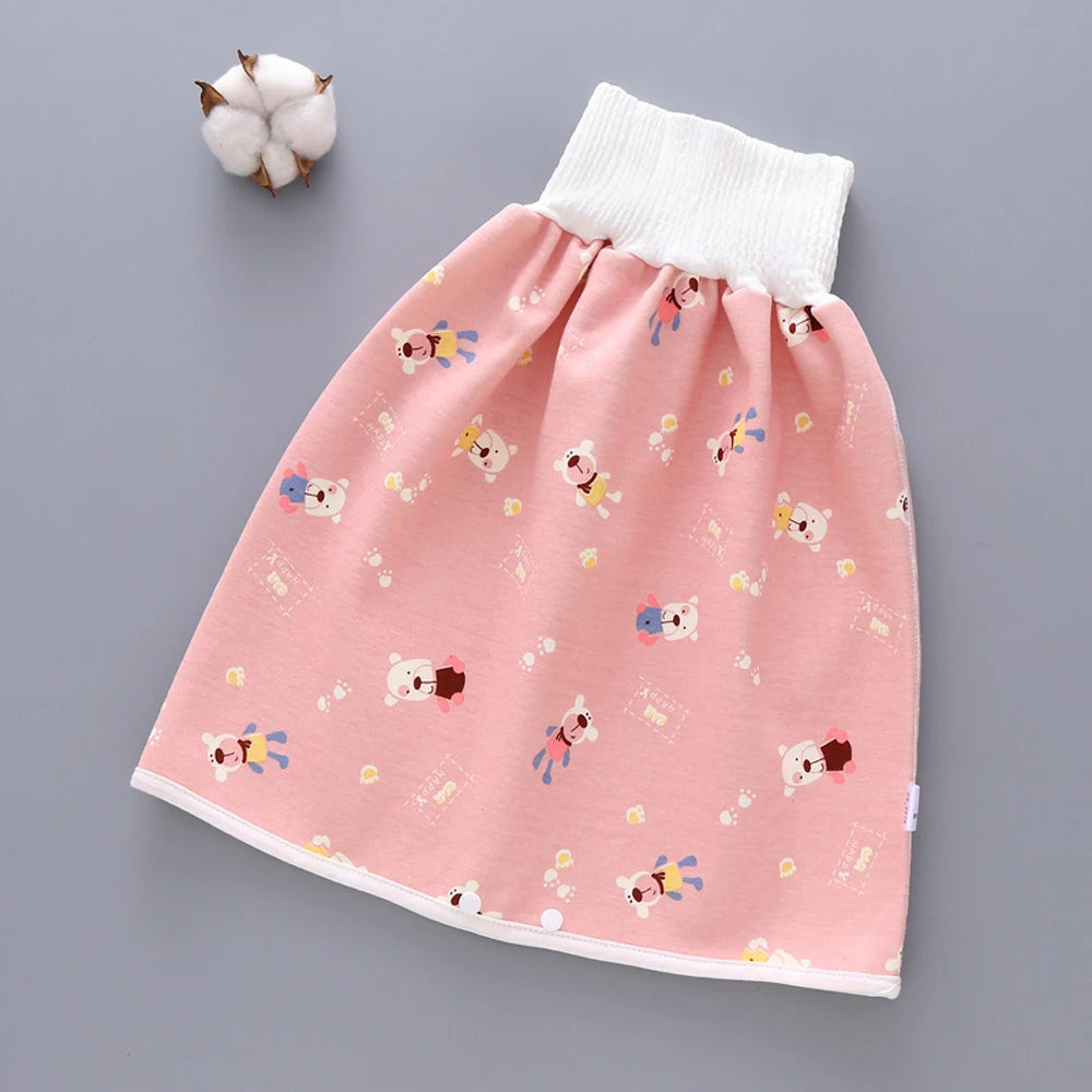 Kids Sleeping Bed Cotton Waterproof Wave Cherry Nappy Shorts Infant Training Pants