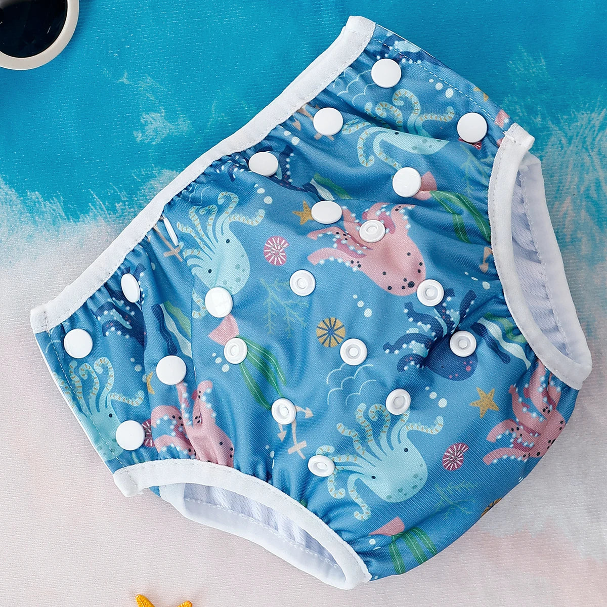 Elinfant 1 Pc Baby Swimming Diaper Mesh Cloth Inner Fabric Summer Reusable