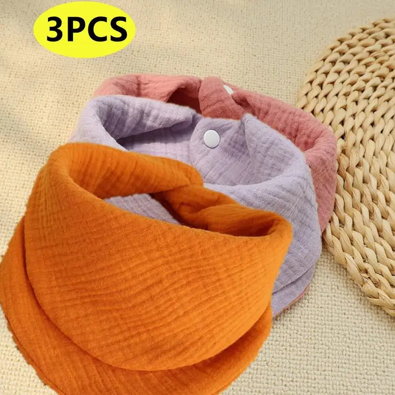 Newborn Bibs Infant Soft Burp Cloths Baby Stuff Feeding Drool Bandana Saliva