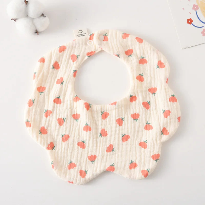 Newborn Toddler Burp Cloth Kid Bib Cotton Gauze Baby Feeding Bibs