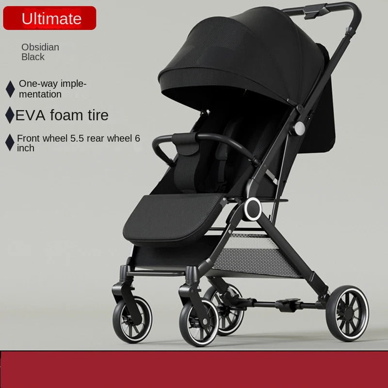Two-way Baby Stroller can Sit or Lie Down Newborn Baby Stroller Simple Folding