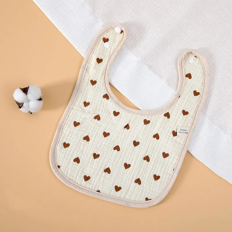 Newborn Bibs Baby Infant Bib Cotton Burp Cloths Bandana Toddler Kids Boy