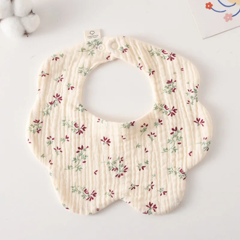 Newborn Toddler Burp Cloth Kid Bib Cotton Gauze Baby Feeding Bibs