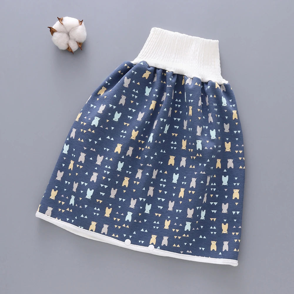 Kids Sleeping Bed Cotton Waterproof Wave Cherry Nappy Shorts Infant Training Pants
