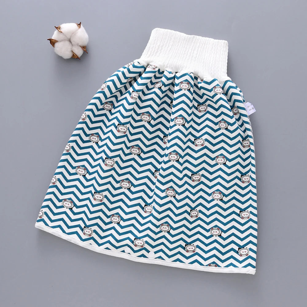 Kids Sleeping Bed Cotton Waterproof Wave Cherry Nappy Shorts Infant Training Pants