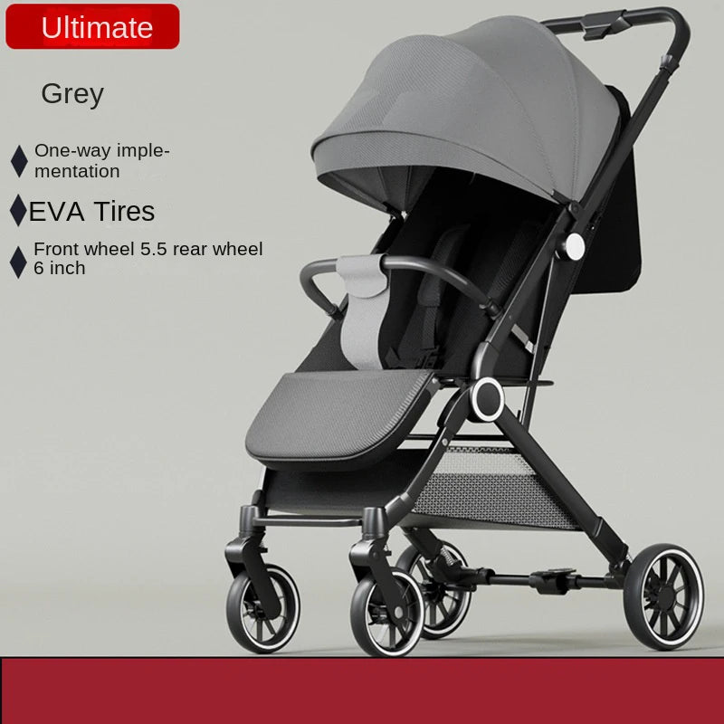Two-way Baby Stroller can Sit or Lie Down Newborn Baby Stroller Simple Folding