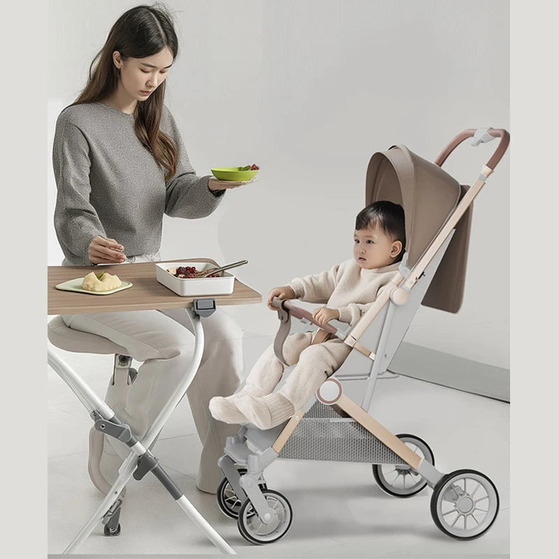 Two-way Baby Stroller can Sit or Lie Down Newborn Baby Stroller Simple Folding