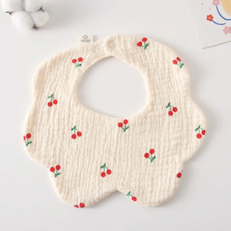 Newborn Toddler Burp Cloth Kid Bib Cotton Gauze Baby Feeding Bibs