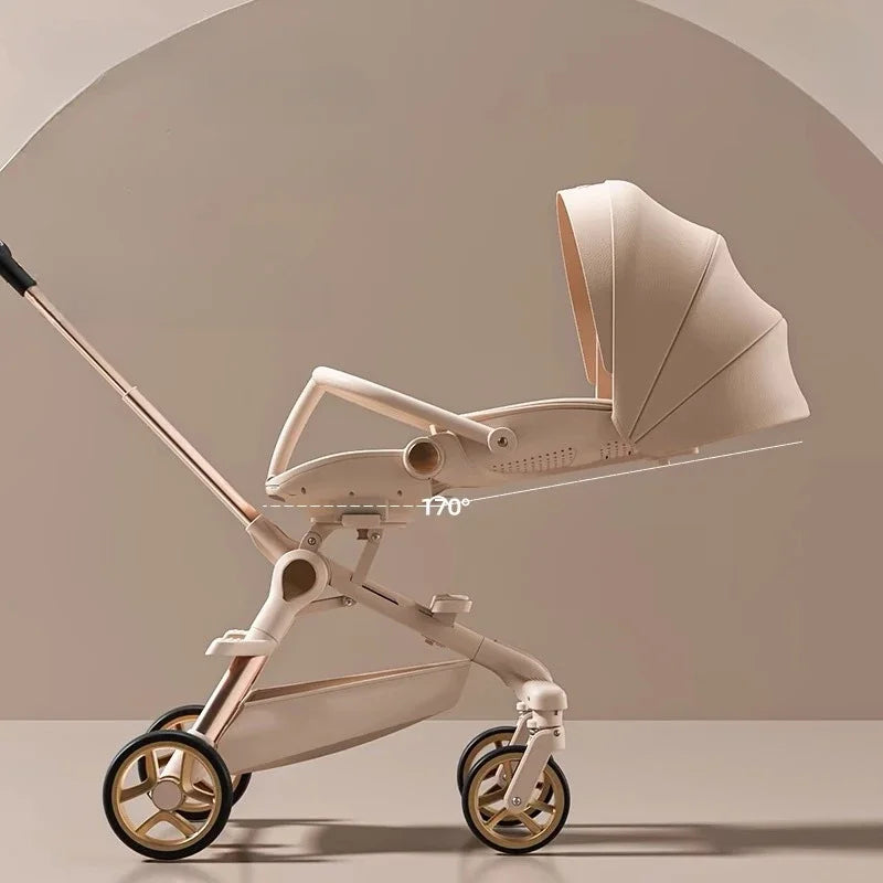 New High-view Lightweight Baby Stroller Adjustable Handlebars Multi-function