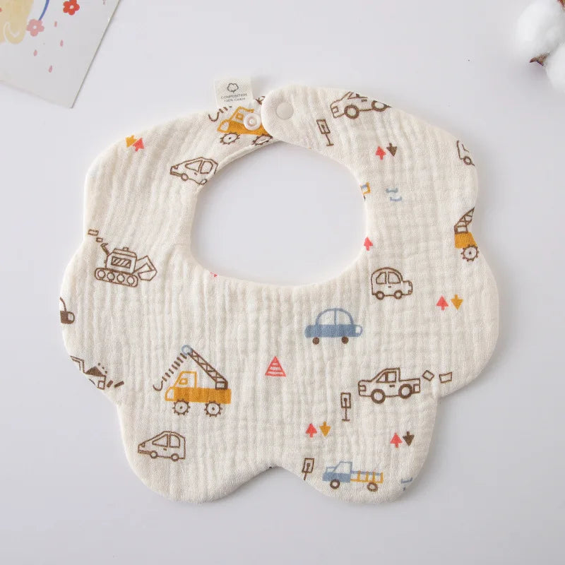 Newborn Toddler Burp Cloth Kid Bib Cotton Gauze Baby Feeding Bibs