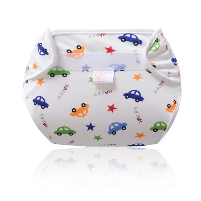 Kids Nappies Reusable Diaper Cover Adjustable Children cute Cartoon pattern Nappy