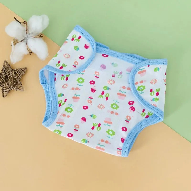 Kids Nappies Reusable Diaper Cover Adjustable Children cute Cartoon pattern Nappy