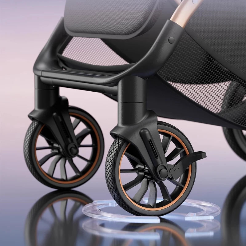 2025 New Baby Stroller Can Sit or Lie Down, Light and Foldable High-view