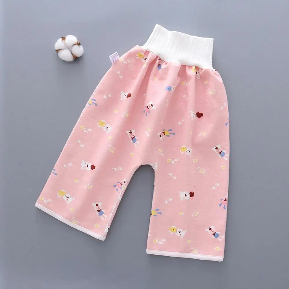 Kids Sleeping Bed Cotton Waterproof Wave Cherry Nappy Shorts Infant Training Pants