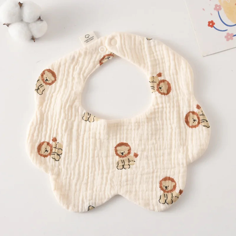 Newborn Toddler Burp Cloth Kid Bib Cotton Gauze Baby Feeding Bibs