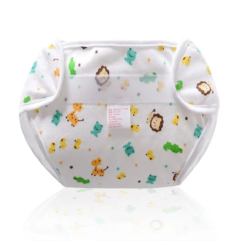 Kids Nappies Reusable Diaper Cover Adjustable Children cute Cartoon pattern Nappy