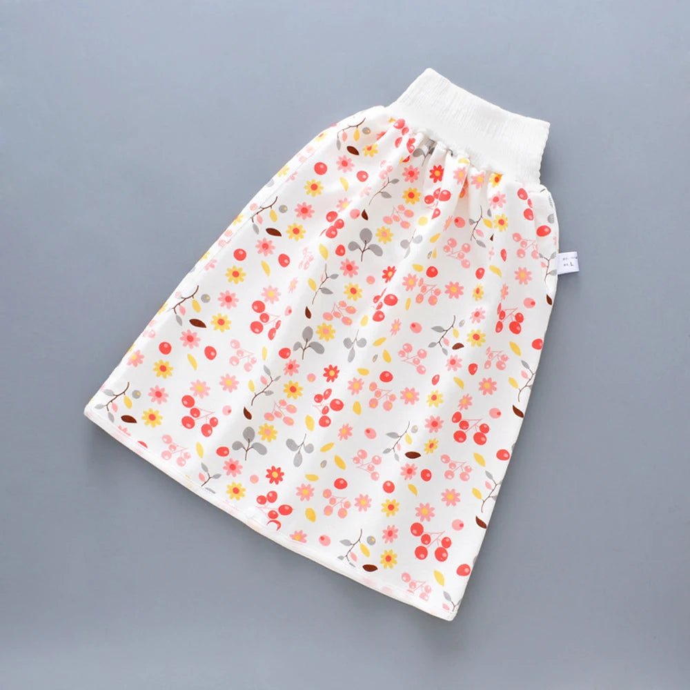 Kids Sleeping Bed Cotton Waterproof Wave Cherry Nappy Shorts Infant Training Pants